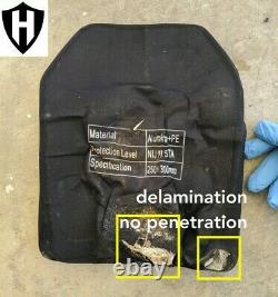 Expanded coverage ballistic plate body armor Level III+ level 3+ 10x12 ceramic