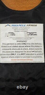 Genuine Pinnacle Armor SOV-2000 Dragon Skin NIJ Level III Rifle Rated Body Armor