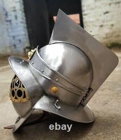 Halloween knight Medieval Gladiator Helmet III Brass Reenactment Armor Helmet