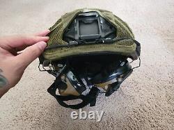 Hard head veterans ballistic ATE Helmet Size LG with 3M Comtac III Peltors