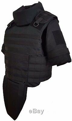 III level Body Armor Vest, color Black size XXXL with inserts in collar&groin