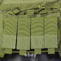 IN US! NIJ IIIA Plate Carrier Tactical Vest Armor Pouch MOLLE Bulletproof Green