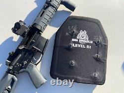 IRON ARMADILLO Level III RF1 10x12 Lightweight 3lbs Rifle Armor Plate PAIR