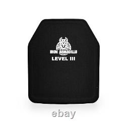 IRON ARMADILLO Level III RF1 10x12 Superlight 2.9lbs Rifle Armor Plate 1PC