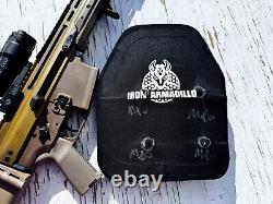 IRON ARMADILLO Level III RF1 10x12 Superlight 2.9lbs Rifle Armor Plate 1PC