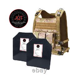 JQT Wildcat Level III AR500 Body Armor Bundle Level 3 Steel Body Armor Kit