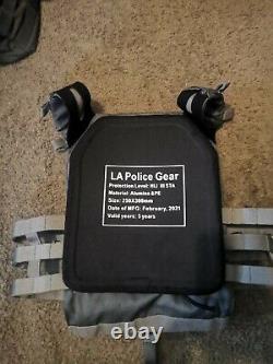 LA Police Gear Level III Plate set with Carrier