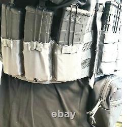 LBX Tactical Armatus II Plate Carrier, Banger Panel w Radio & Med Pouch, Dangler