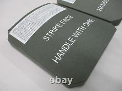 LTC Strike Face ESBI Large Ballistic Side Plates Set 7x8 Green Level III+ Rev E