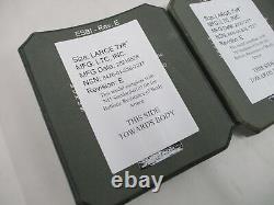 LTC Strike Face ESBI Large Ballistic Side Plates Set 7x8 Green Level III+ Rev E