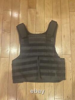 Level 3 Armor Plates With Large Tactical Black Vest Carrier Security YUGOIMPORT