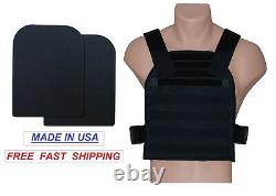Level III 10x12 Body Armor & Plate Carrier STOPS. 308 & Green Tip US Made