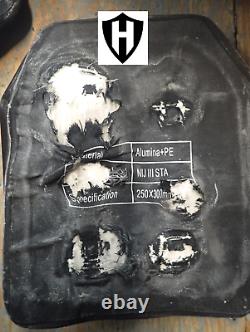 Level III +, 3+ body armor, ballistic plate 10x12 5.2 lbs Multi Curve