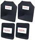 Level Iii Ar500 Steel Body Armor Curved 4pc Set 11x14 + 6x6 Coated Quick Ship