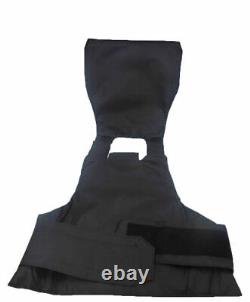 Level III AR500 Steel Body Armor With Lightweight Vest Black Full Spall Build-up