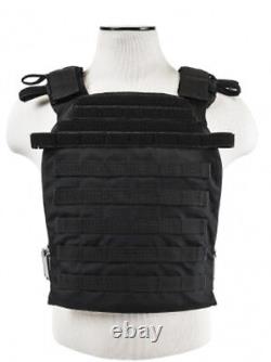 Level IIIA 3A Body Armor FLAT ArmorCore Bullet Proof Plate Carrier 11x14 BLK