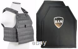 Level IIIA 3A Body Armor Inserts Bullet Proof Vest PC GRAY M-XXL