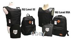 Level IIIA Vest (SM), New with2 POLICE Grade Plates Certified & Ballistic tested