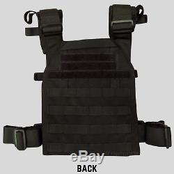 Lightweight Molle Plate Carrier With Plates 10x12 AR500 Armor Plates Level III