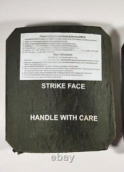 Lot Of 2 Strike Face Body Armor Side Plate Level III Ceramic Cif Turn In