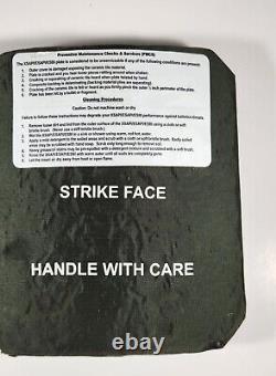 Lot Of 2 Strike Face Body Armor Side Plate Level III Ceramic Cif Turn In