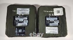 Lot Of 2 Strike Face Body Armor Side Plate Level III Ceramic Cif Turn In