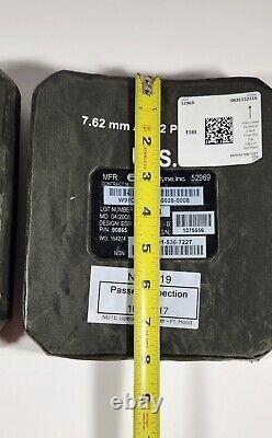 Lot Of 2 Strike Face Body Armor Side Plate Level III Ceramic Cif Turn In