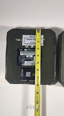 Lot Of 2 Strike Face Body Armor Side Plate Level III Ceramic Cif Turn In