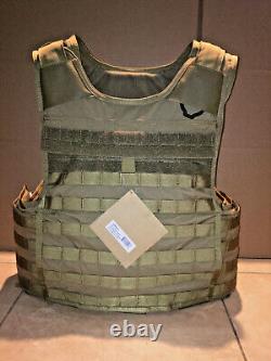 MED tactical BODY ARMOR BALLISTIC VEST comes with soft and hard armor lvl III+