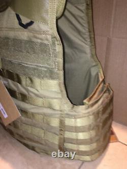 MED tactical BODY ARMOR BALLISTIC VEST comes with soft and hard armor lvl III+