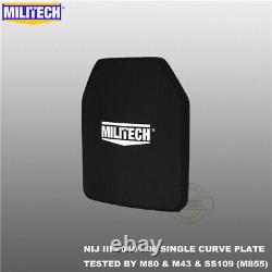 MILITECH Bulletproof Plate NIJ III+/NIJ 0101.07RF2 Ballistic Alumina Armor Panel