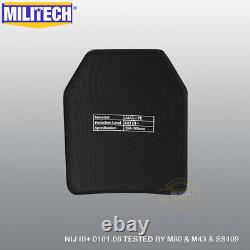 MILITECH Bulletproof Plate NIJ III+/NIJ 0101.07RF2 Ballistic Alumina Armor Panel