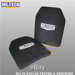 MILITECH NIJ III+++ 10X12 Alumina Ceramic bulletproof Plate Ballistic Panel Pair