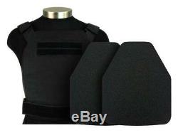 Mid-West Armor AR500 Steel Armor 10x12 Level III Slick Plate Carrier Black