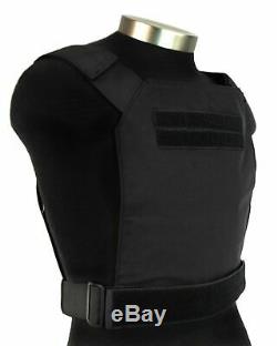 Mid-West Armor AR500 Steel Armor 10x12 Level III Slick Plate Carrier Black