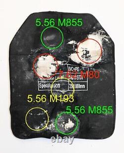 Multi Curve Level III+ ballistic plate, body armor 4.6lbs with spall plate & vid