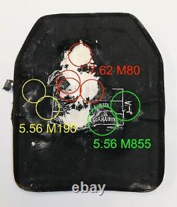 Multi Curve Level III+++, body armor, ballistic plate 10x12 5.5 lbs