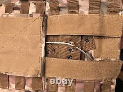 Multicam Tactical Vest Plate Carrier With Plates- 2 10x12 curved Plates