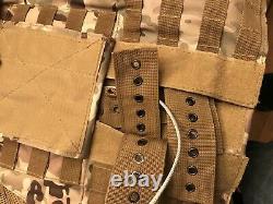 Multicam Tactical Vest Plate Carrier With Plates- 2 10x12 curved Plates