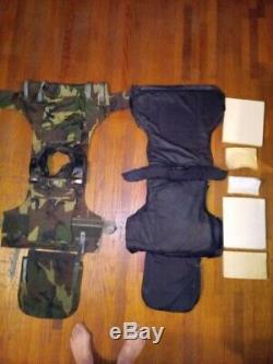 NATO Body protection light weight composite (5) plates and NIJ iii level soft