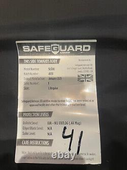 NEVER USED- Safeguard Bulletproof Vest III-A, Ghost Black Large, Regular Length