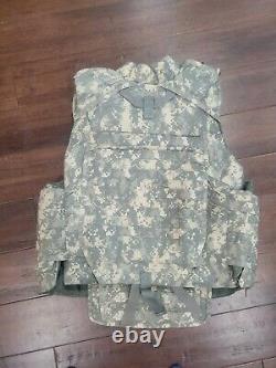 (NEW) ARMY ACU DIGITAL BODY ARMOR PLATE CARRIER MADE WithKEVLAR INSERTS Large