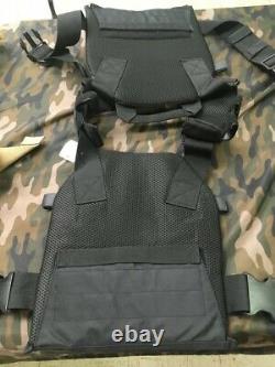 NEW Black Outer Carrier with Mil A 46.100 Steel 10x12 Plates