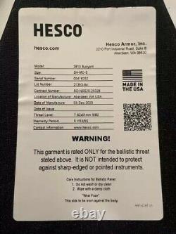NEW HESCO 3810B 8x10 Level III+ Special Threat Plate Shooter's Cut