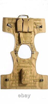 NEW Tactical body armor Vest FREE Made With Kevlar Plates 3a bulletproof USA