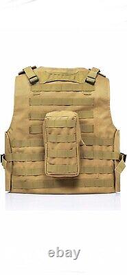 NEW Tactical body armor Vest FREE Made With Kevlar Plates 3a bulletproof USA