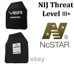 NIJ LVL III PE Ballistic Plate 10X12 Curved Shooter's Cut