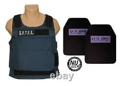 NIJ Level 3 Certified 10X12 Body Armor & L/XL Discreet Carrier ONLY 6.4 LBS iii