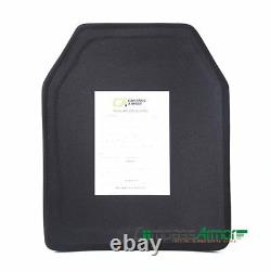 NIJ Level III STA Single Curve Hard Armor Plate 10X12 Inches Stand Alone UHMWPE