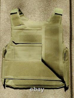 NcStar Plate Carrier + Pair Tactical Scorpion Level III Body Armor Range Safety